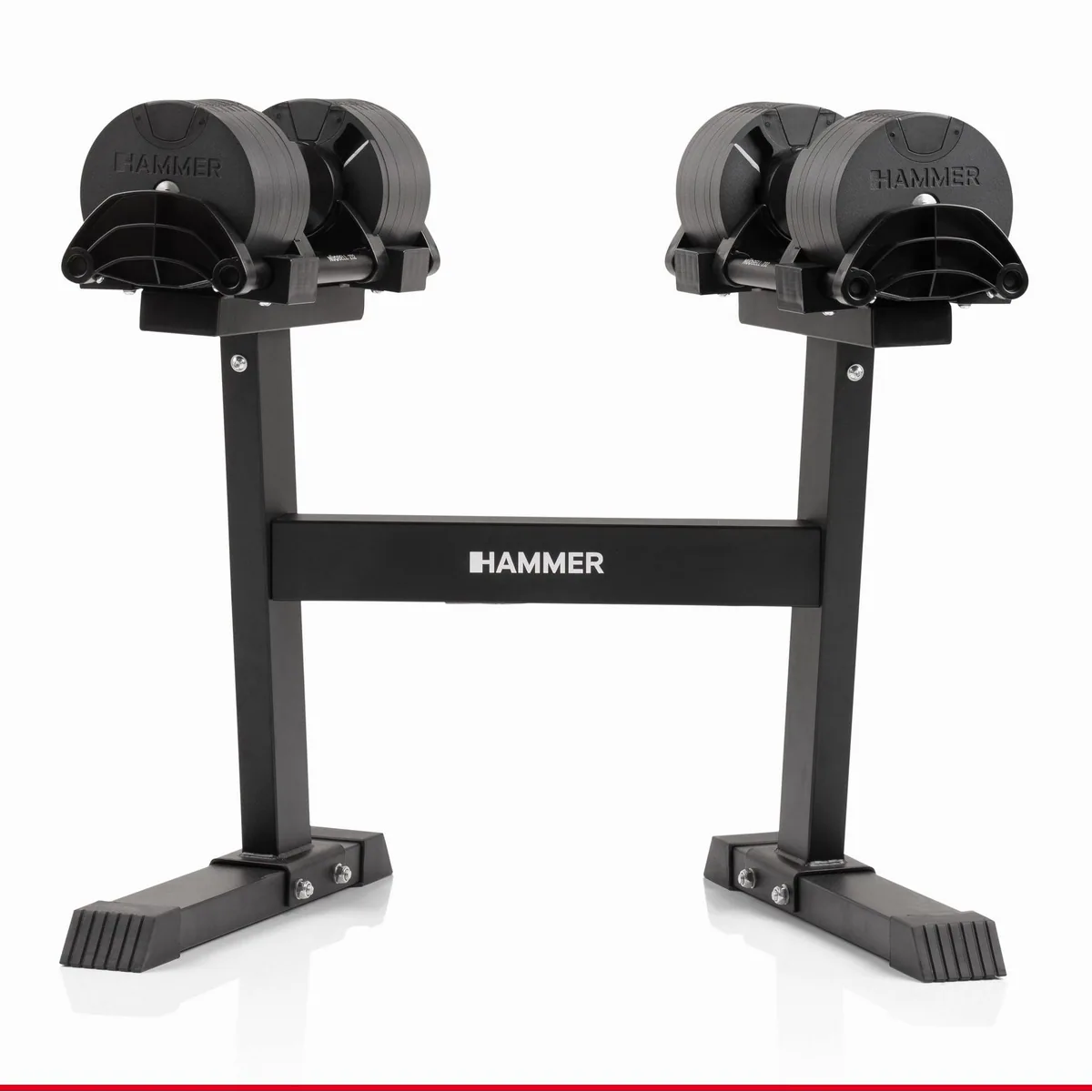 Hammer Smartlock Hantel-Set, 64 kg, flexibles Gewicht und platzsparendes Design