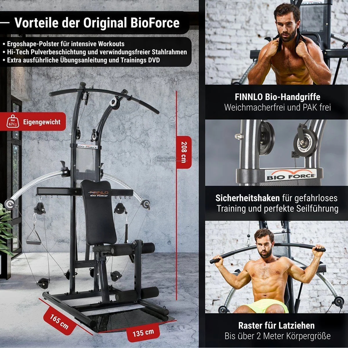 Hammer Bio Force Kraftstation, Seilzug & Butterfly — max. Benutzergewicht 135 kg 3