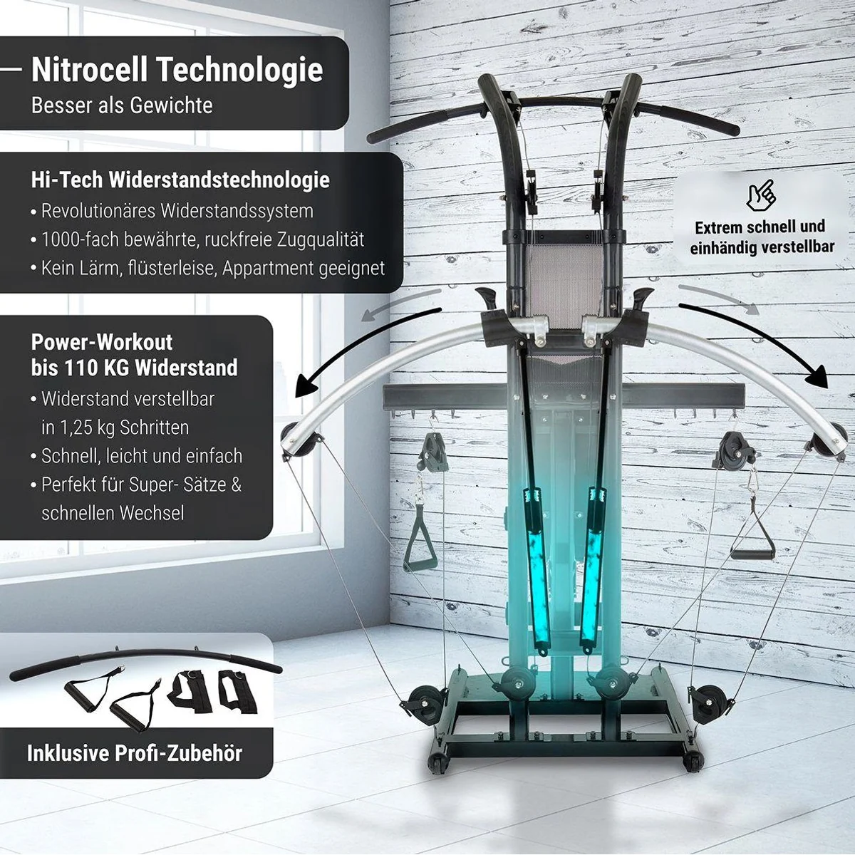 Hammer Bio Force Kraftstation, Seilzug & Butterfly — max. Benutzergewicht 135 kg 4