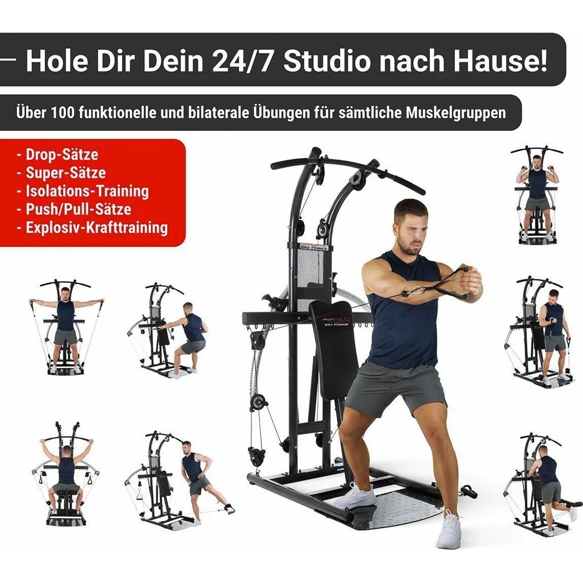 Hammer Bio Force Kraftstation, Seilzug & Butterfly — max. Benutzergewicht 135 kg 5