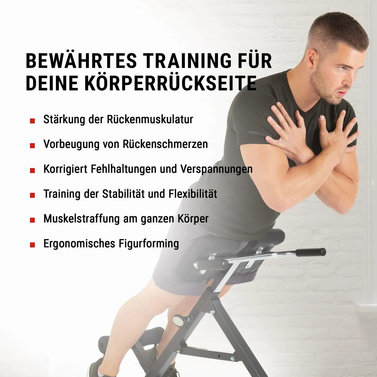 Hammer Tricon Rückentrainer, ergonomisch, stabil, vielseitig 3