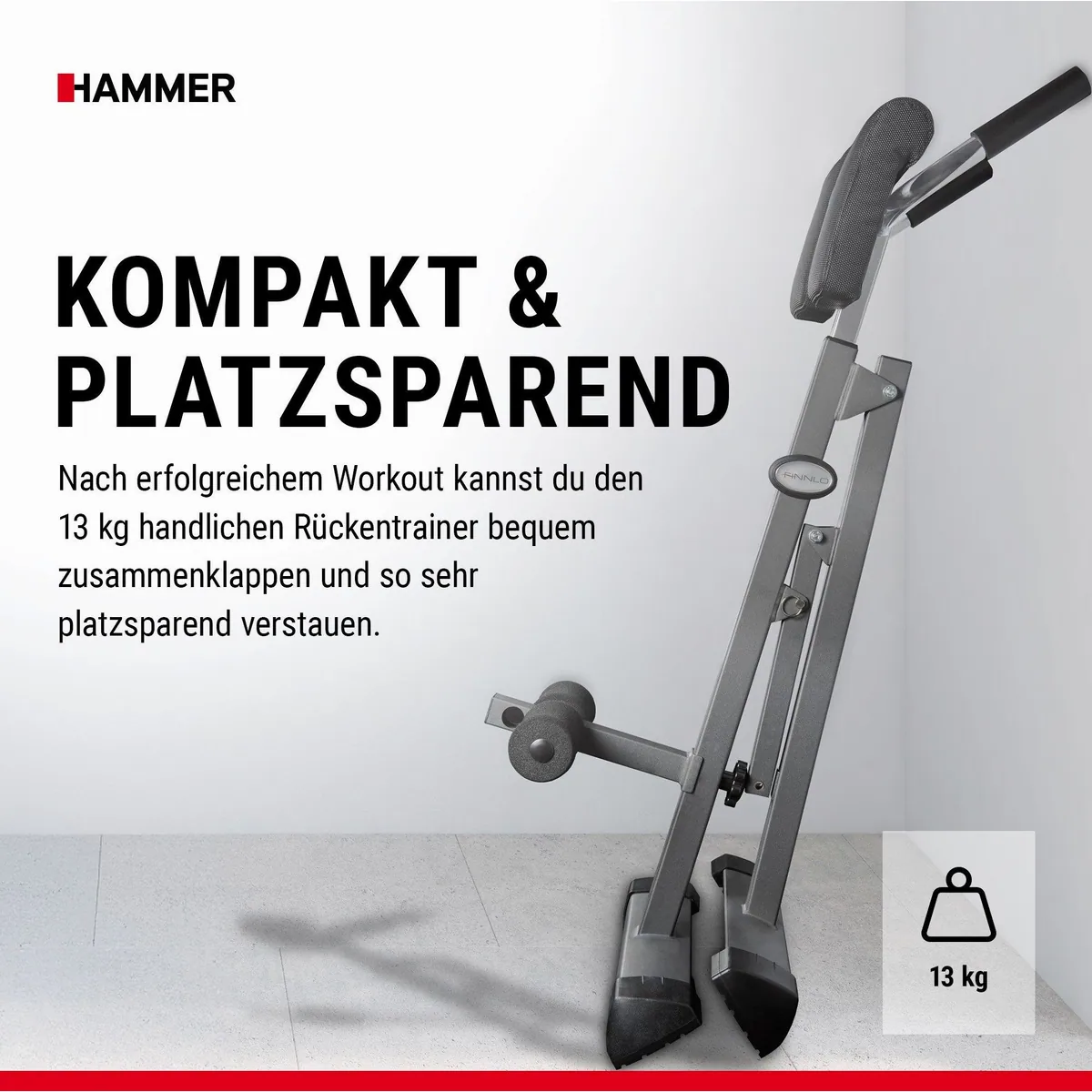 Hammer Tricon Rückentrainer, ergonomisch, stabil, vielseitig 5