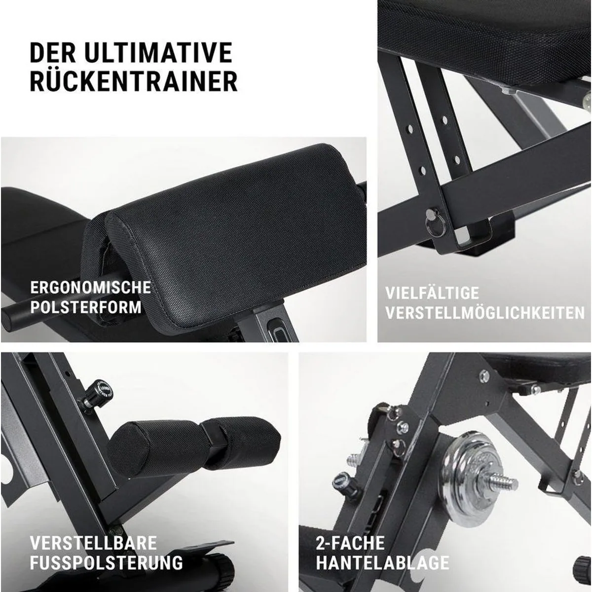 Hammer Bauchtrainer AB & Back Trainer, effektives Ganzkörpertraining, einfache Handhabung 4