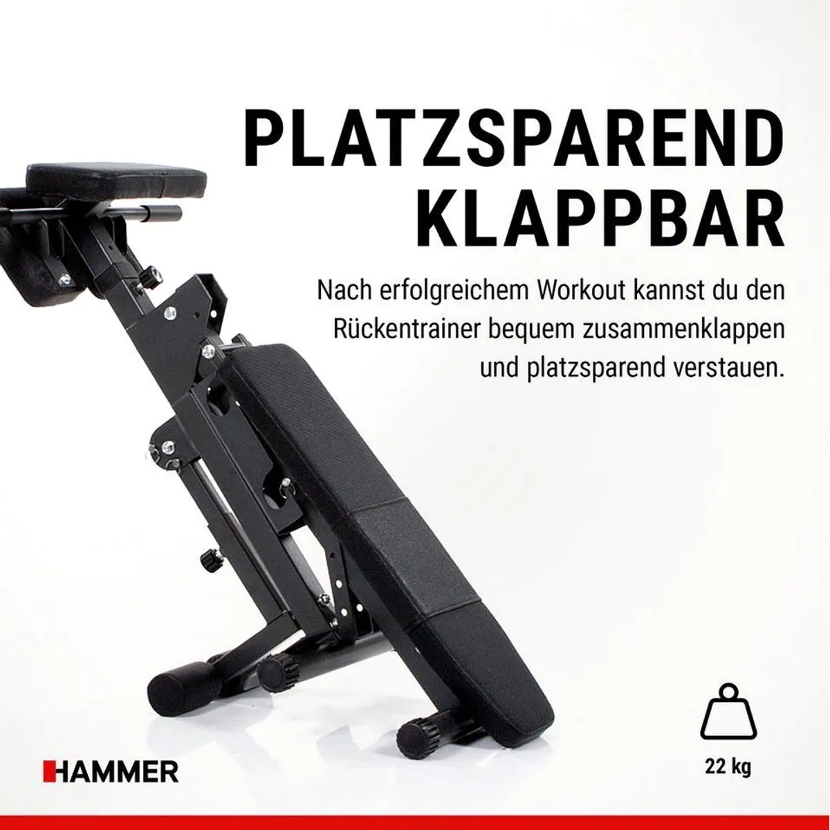 Hammer Bauchtrainer AB & Back Trainer, effektives Ganzkörpertraining, einfache Handhabung 5