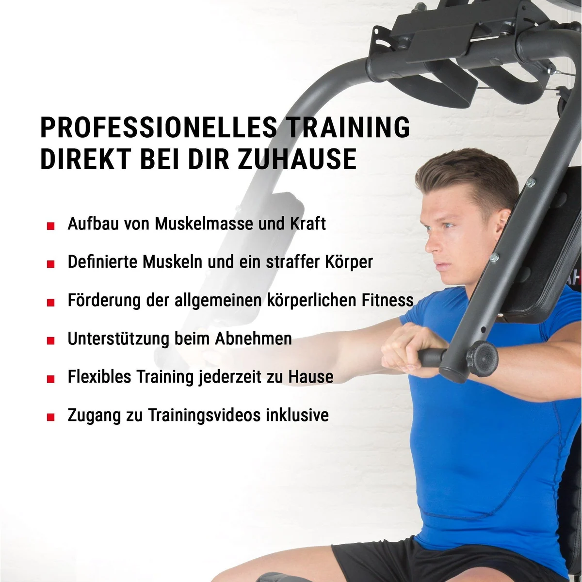 Hammer Ultra Trainingsstation, vielseitig, platzsparend, robust 3