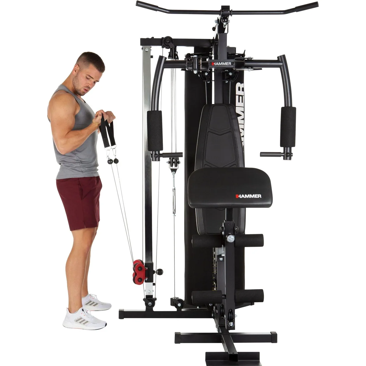 Hammer Ferrum TX2 Kraftstation, vielseitig, platzsparend, max. 120 kg Benutzergewicht 2