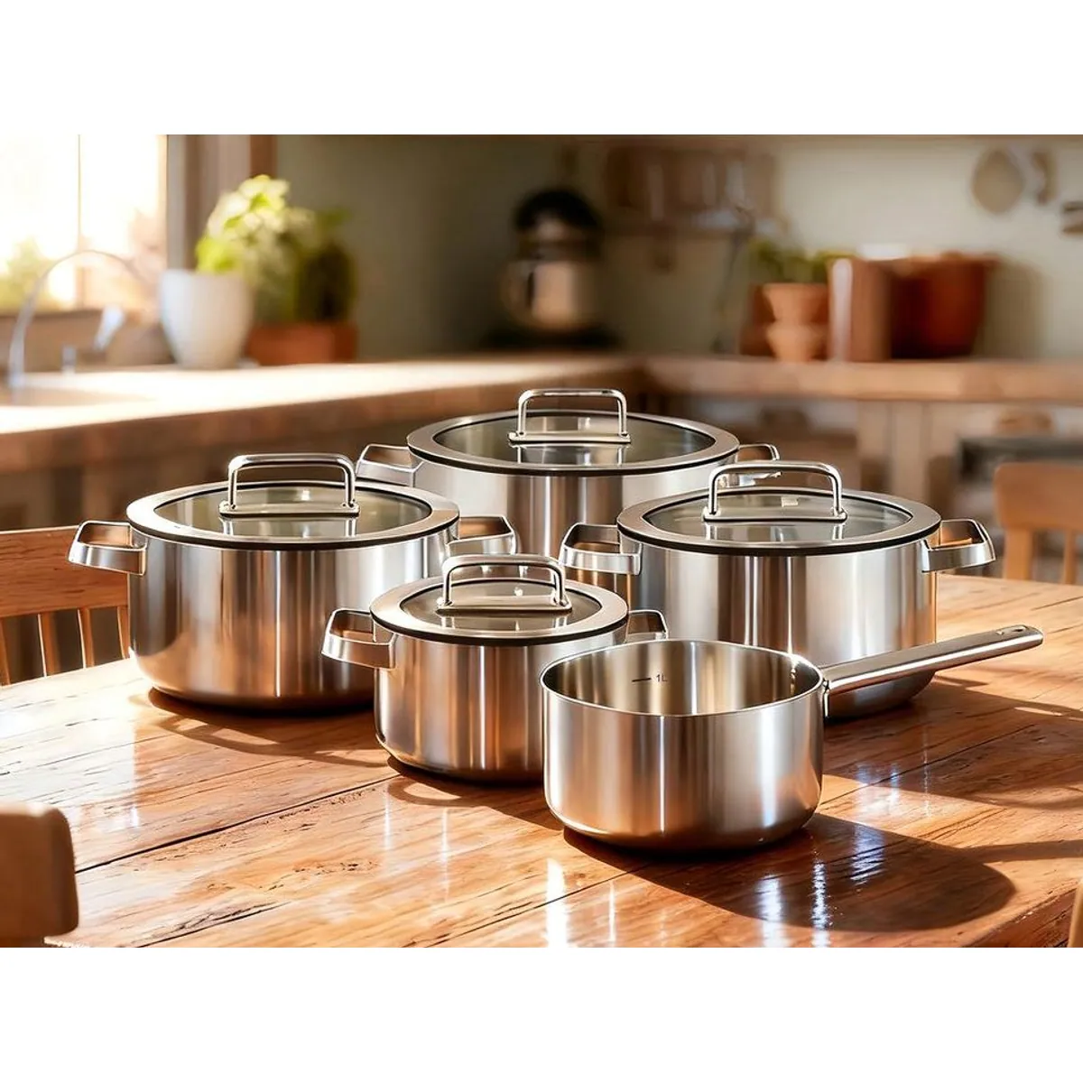 Hanseatic Topf-Set PREMIUM, 9-teilig, Edelstahl, Induktionsgeeignet 3
