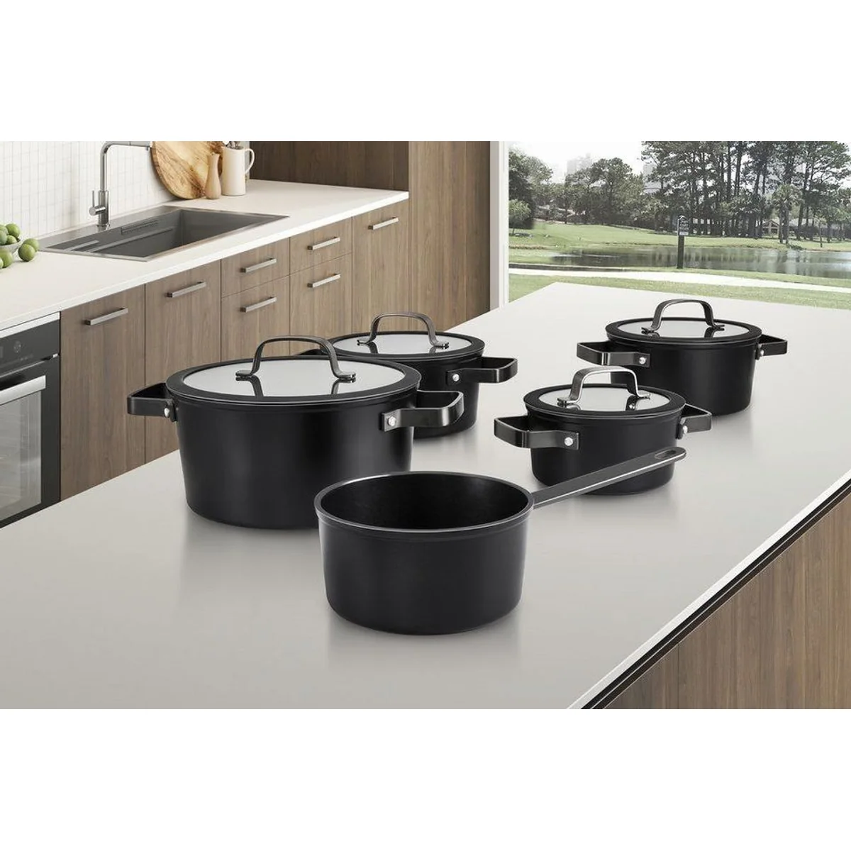 Hanseatic Topf-Set ALU PRO, 9-teilig, geschmiedetes Aluminium, Induktionsgeeignet 3