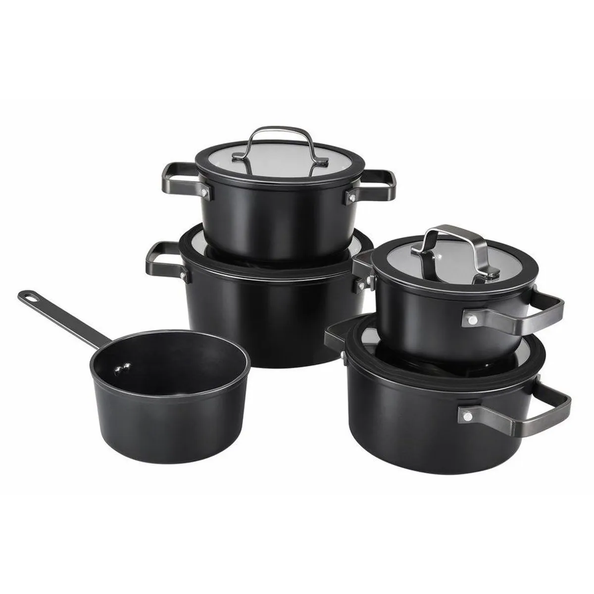 Hanseatic Topf-Set ALU PRO, 9-teilig, geschmiedetes Aluminium, Induktionsgeeignet 4