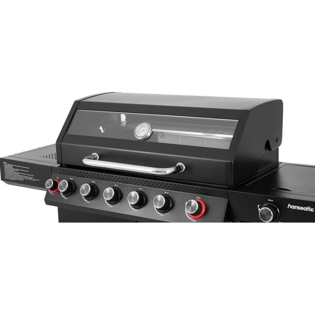 Hanseatic Gasgrill Memphis Black Plus, 6 Brenner, 3 Jahre Garantie 3