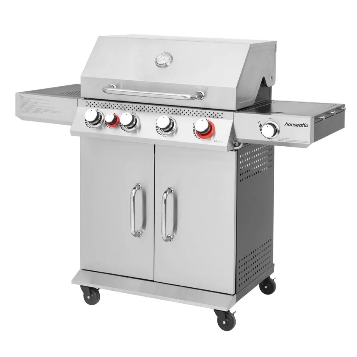 Hanseatic Gasgrill Memphis, 3 Hauptbrenner, Infrarot-Heckbrenner, Turbo- und Seitenbrenner 2