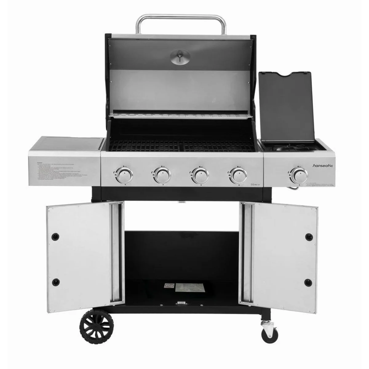 Hanseatic Gasgrill Rockford, 4 Brenner + Seitenbrenner, 14,5 kW Gesamtleistung 5