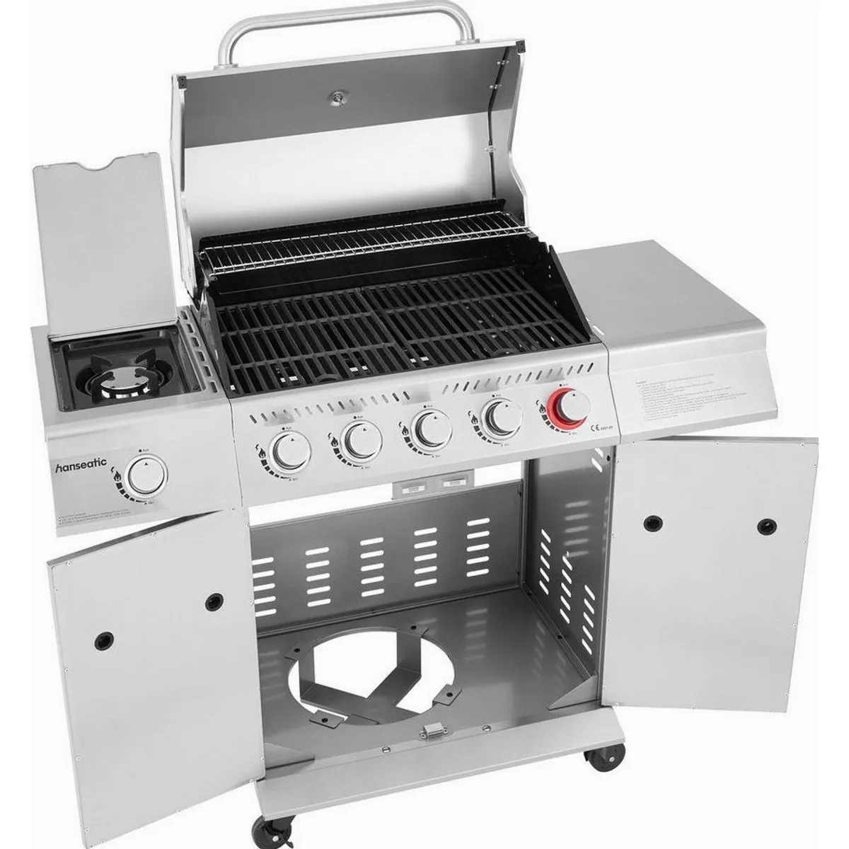 Hanseatic Gasgrill Richland, 5 Brenner, 21,5 kW Gesamtleistung, inkl. 3 Jahre Garantie 3