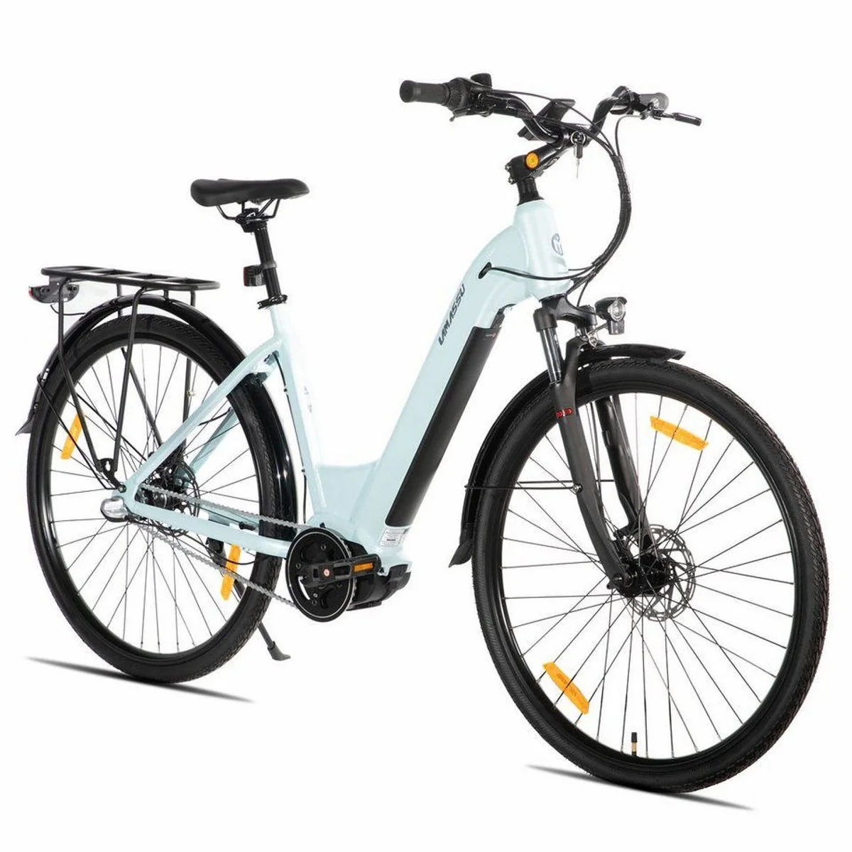 HILAND E-Bike 28 Zoll Trekkingrad, 250W Mittelmotor, Gepäckträger, 40 km Reichweite