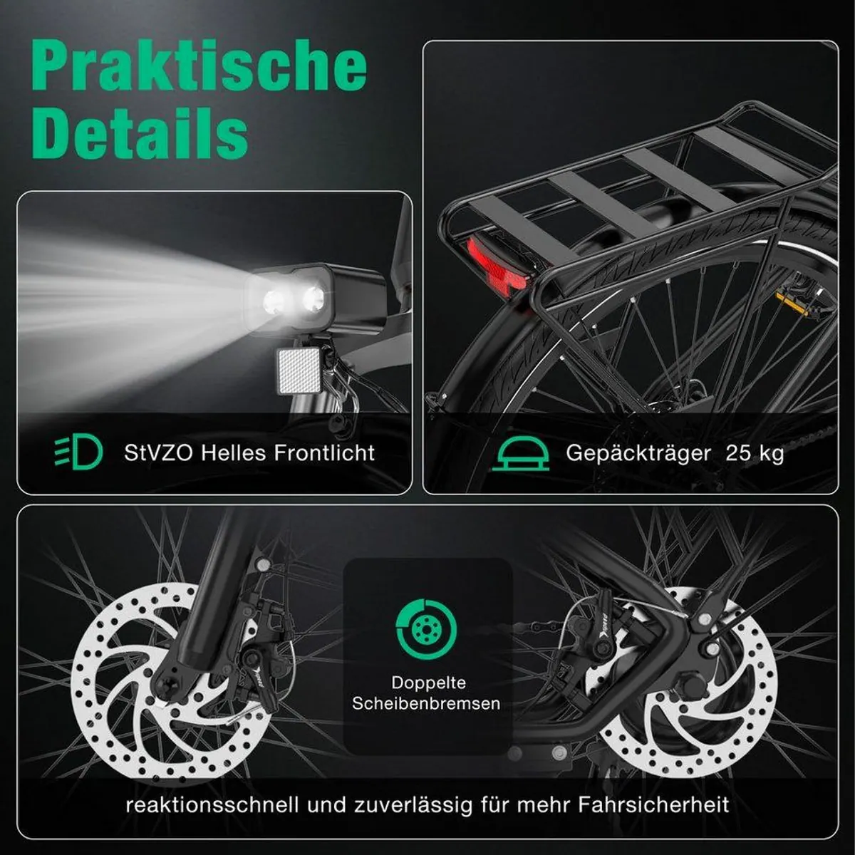 HITWAY BK7S PRO E-Bike, 27,5 Zoll, 21 Gänge, abnehmbarer Akku, NFC-Funktion 3