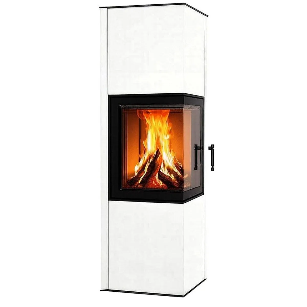 Hitze SIGA Eck-Kaminofen, 6,5 kW, raumluftunabhängig, hohe Effizienz