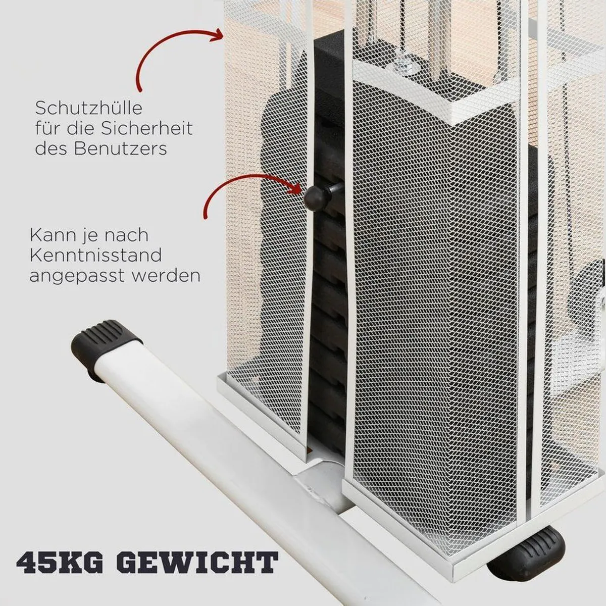 HOMCOM Kraftstation Fitnessgerät, vielseitig einsetzbar mit 10 Gewichtsblöcken 5