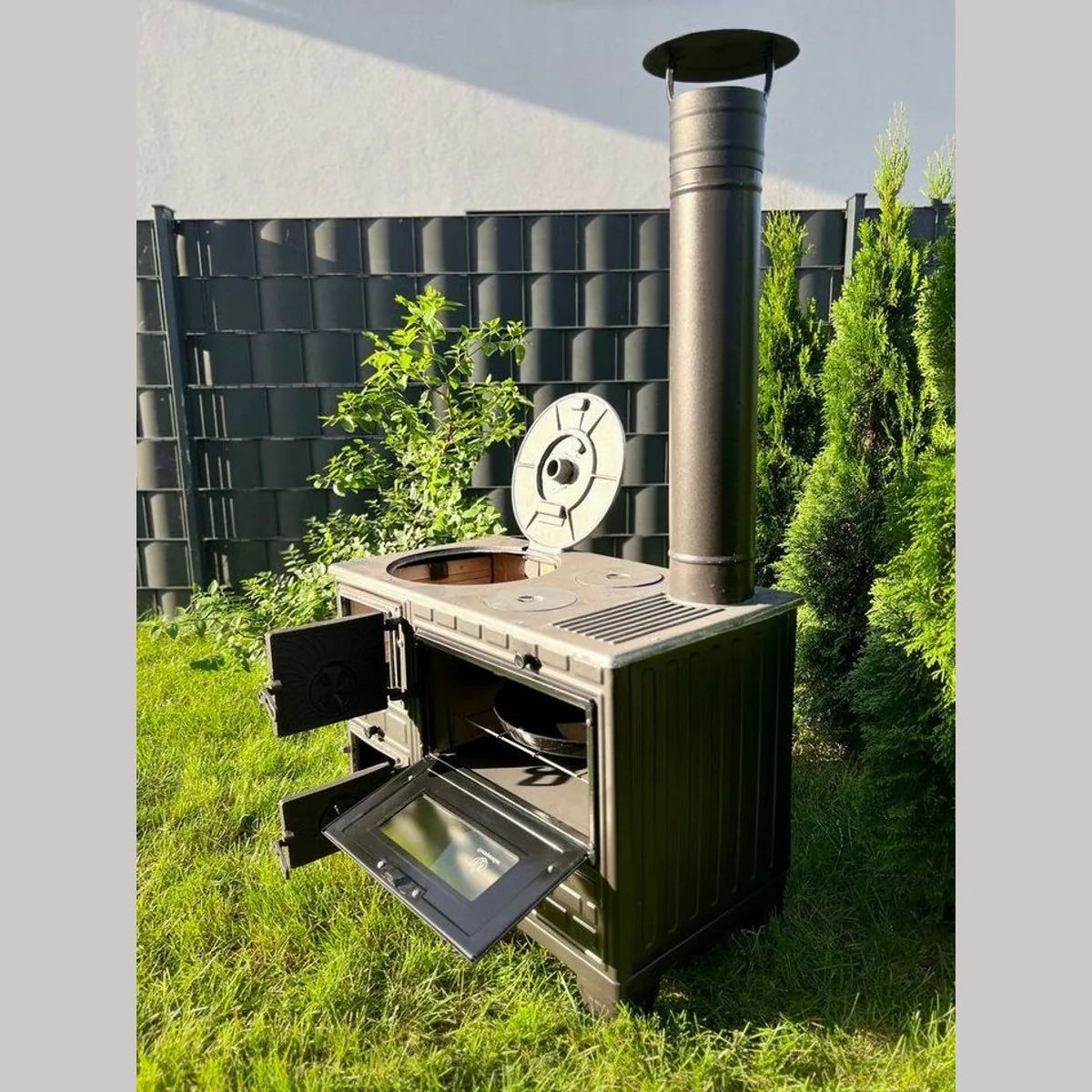 Homeparadise Gartenofen, vielseitig einsetzbar, 9 kW Leistung 4