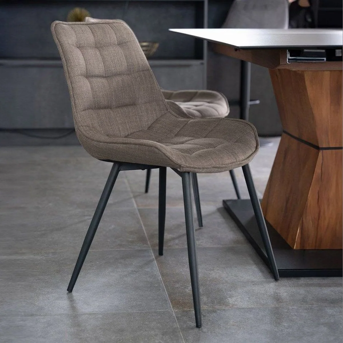 Home Deluxe IKALO Esszimmerstuhl, gepolstert, robuster Stoff, elegantes Design 2