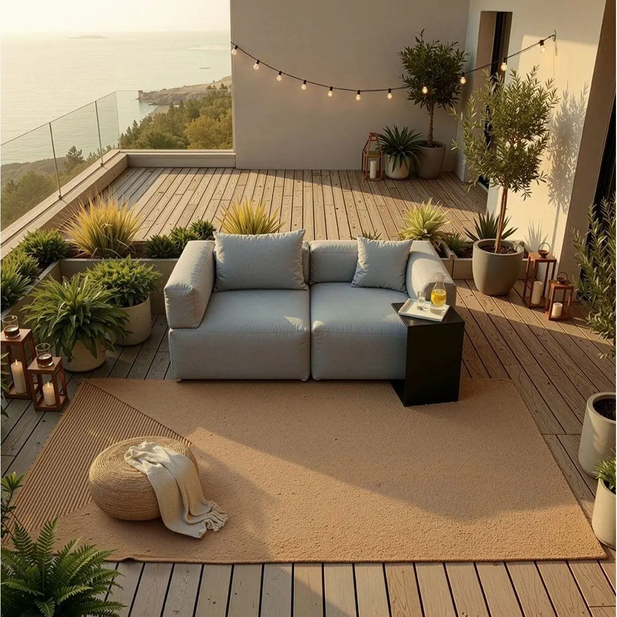 HOME DELUXE ALAZIA Gartensofa, modular & wetterfest, komfortabel und flexibel