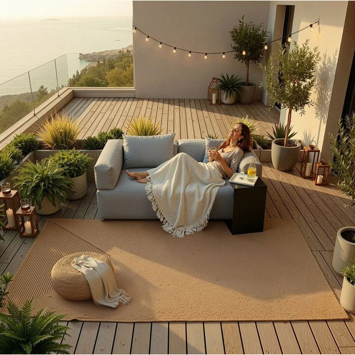 HOME DELUXE ALAZIA Gartensofa, modular & wetterfest, komfortabel und flexibel 3