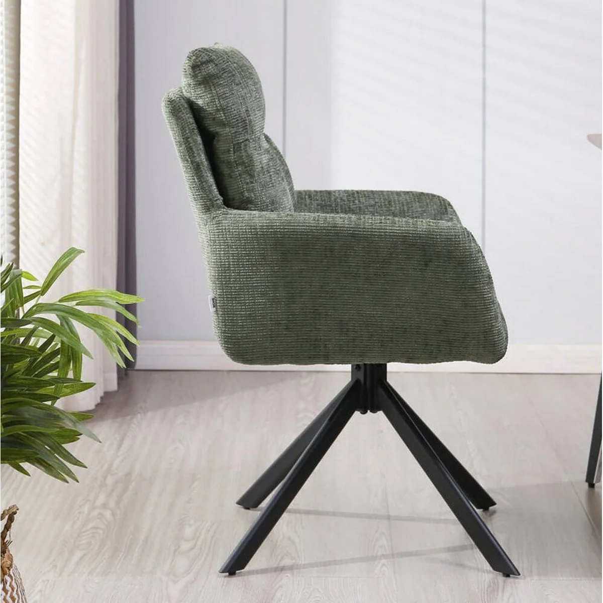 Home Deluxe Esszimmerstuhl ALUNA, 360° Drehfunktion, weiche Polsterung, modernes Design 4