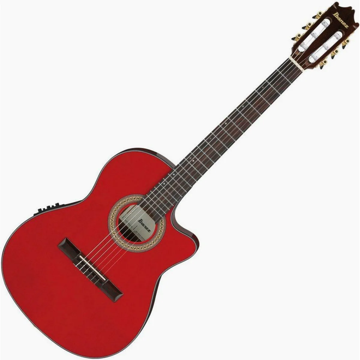 Ibanez GA35TCE-SRR Thinline-Konzertgitarre, schlanker Korpus, Piezo-Tonabnehmer