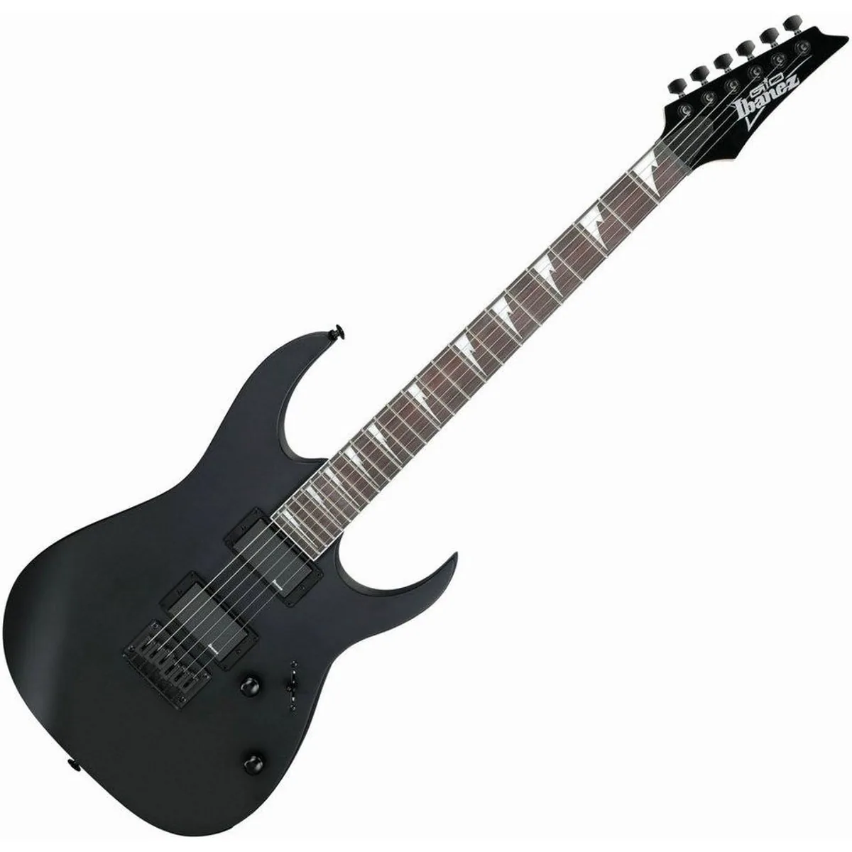 Ibanez GRG121DX-BKF E-Gitarre, kraftvolle Humbucker, komfortable Bespielbarkeit