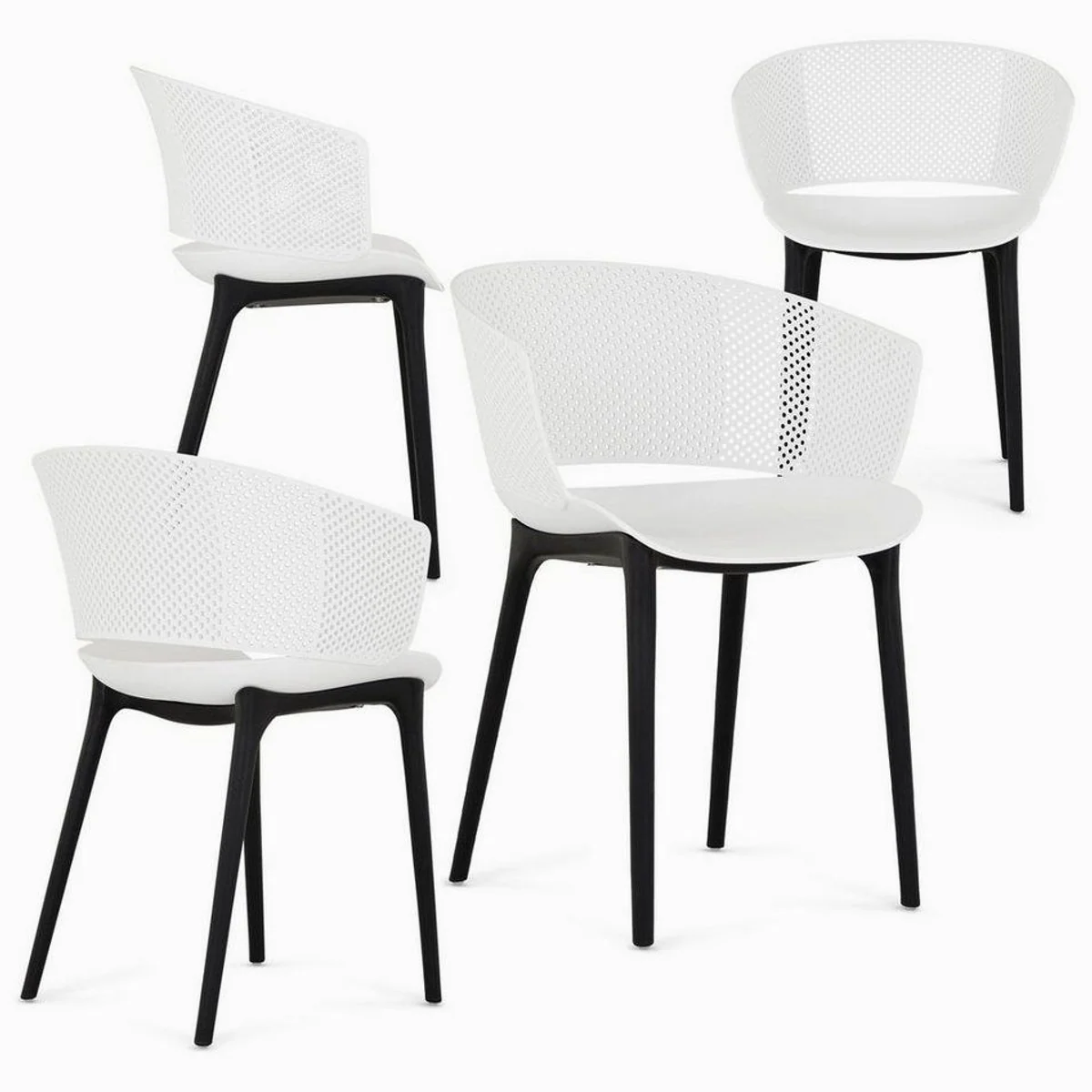 IDIMEX OLINDO Gartenstuhl, modernes Design, bequem und pflegeleicht — 4er Set 2
