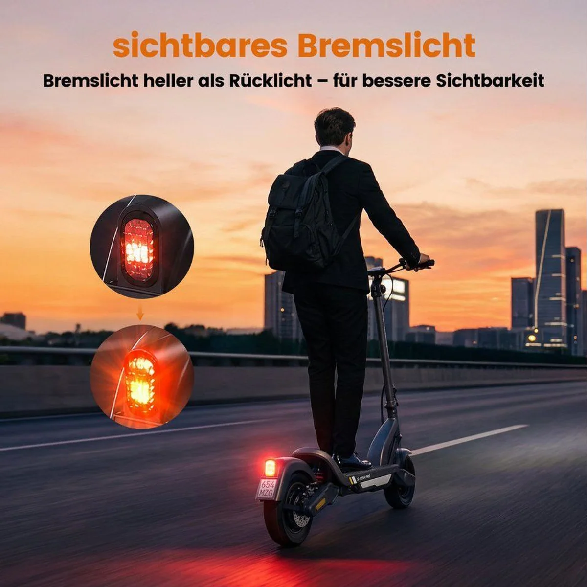 iscooter E-Scooter S-Nova Pro, hohe Reichweite, Sicherheit, App-Steuerung 4