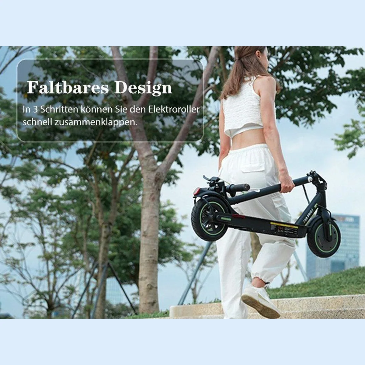 iSinwheel E-Scooter E9, 20 km/h, 30 km Reichweite, faltbar, ABE 2