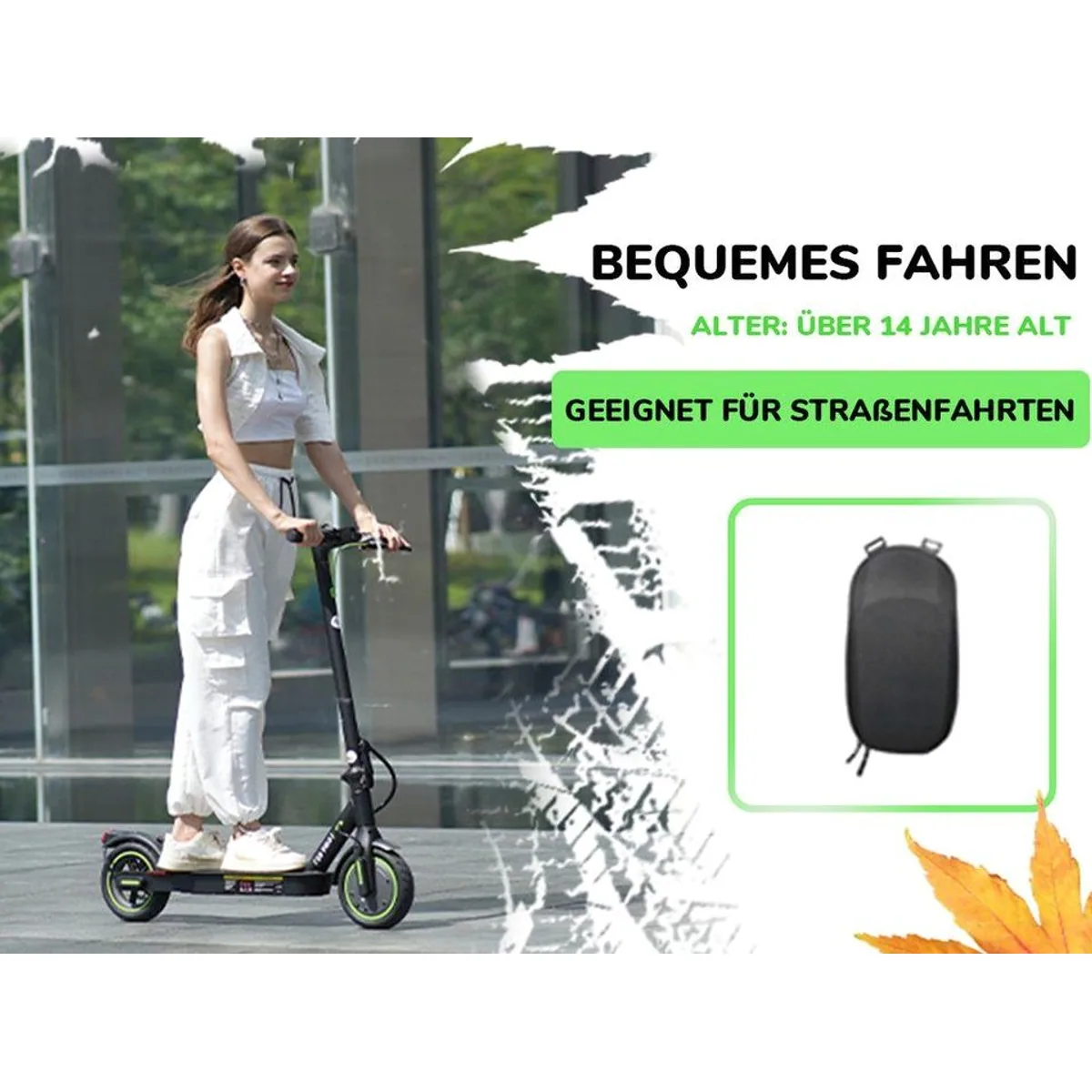 iSinwheel E-Scooter E9, 20 km/h, 30 km Reichweite, faltbar, ABE 3