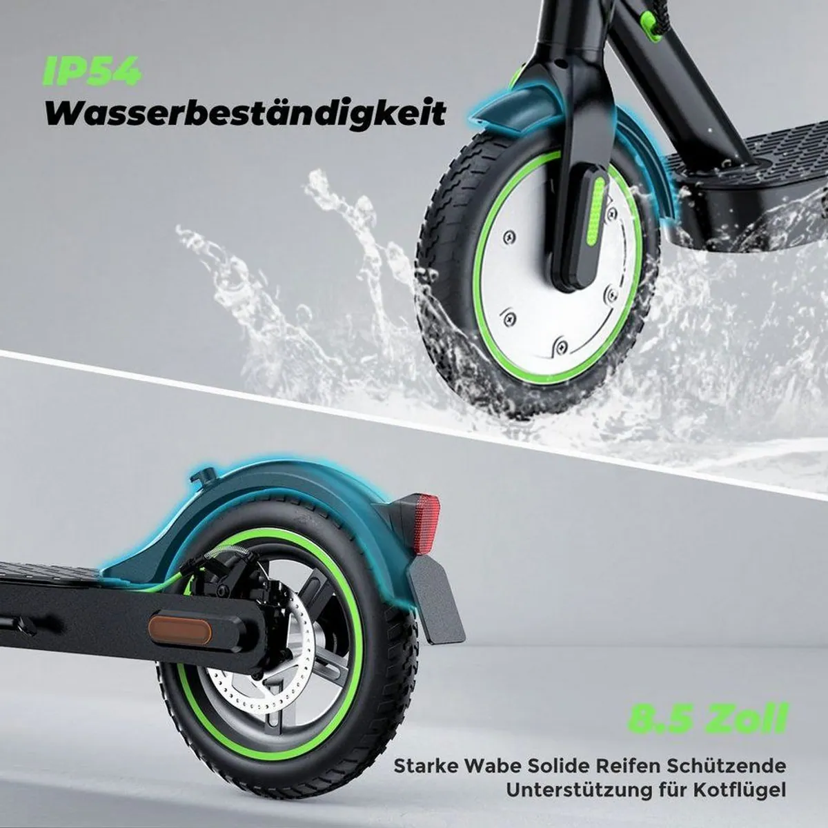 iSinwheel E-Scooter E9, 20 km/h, 30 km Reichweite, faltbar, ABE 5