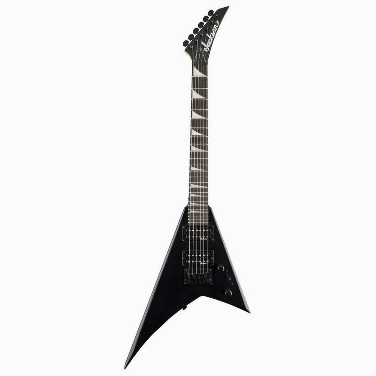 Jackson JS Series RR Minion JS1X AM Satin Black, kompaktes Rhoads-Design, schnelle Bespielbarkeit