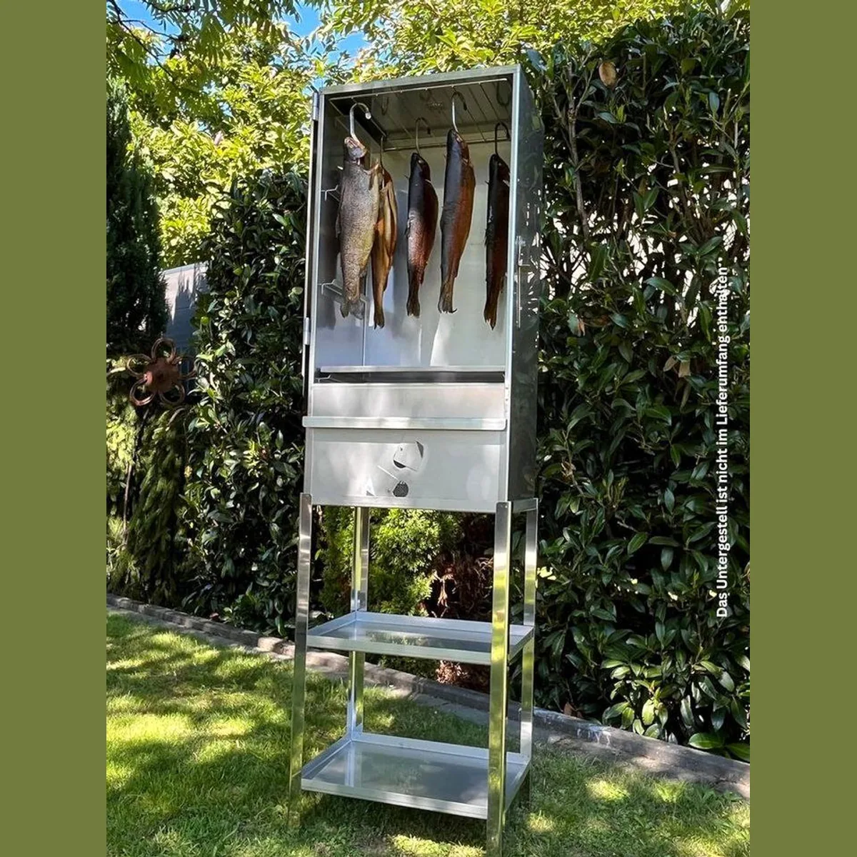 Jaeger OCTO Räucherofen, Edelstahl, 250°C Thermometer, große Kapazität, hygienisches Räuchern 5