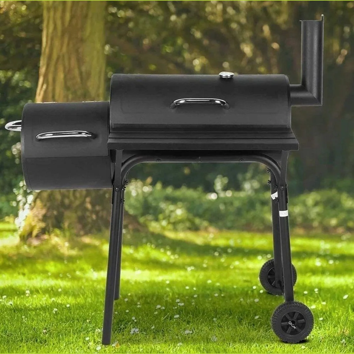 JUNG Holzkohlegrill 54 cm, vielseitig für Smoken und Grillen 5
