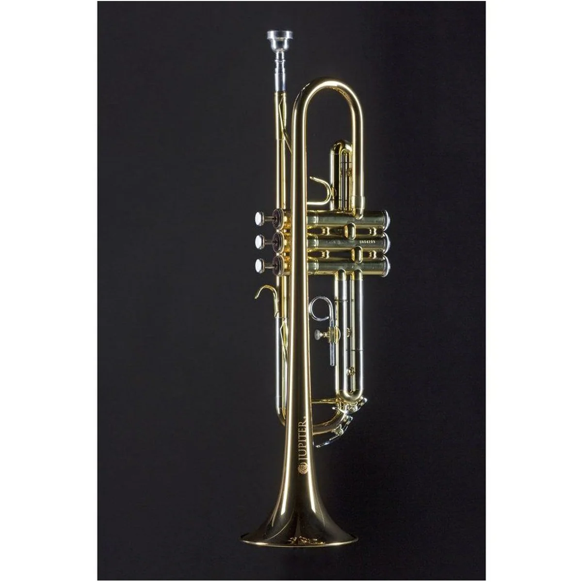 Jupiter JTR700 RQ Trompete, goldmessing, neusalber Außenzüge, inklusive Etui 2