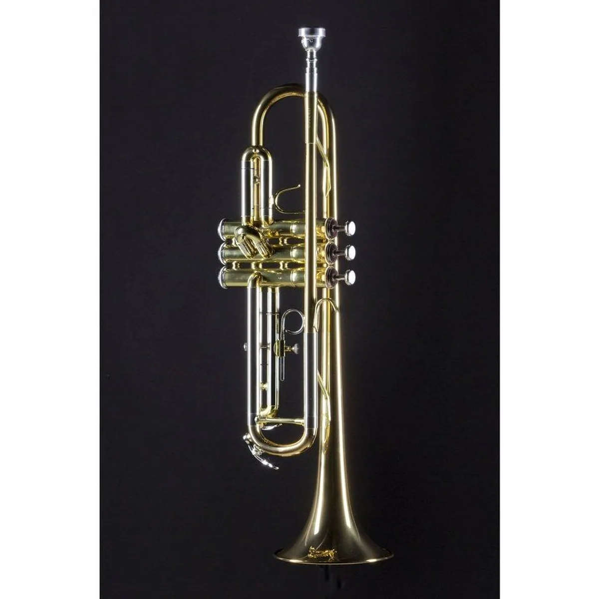 Jupiter JTR700 RQ Trompete, goldmessing, neusalber Außenzüge, inklusive Etui 3