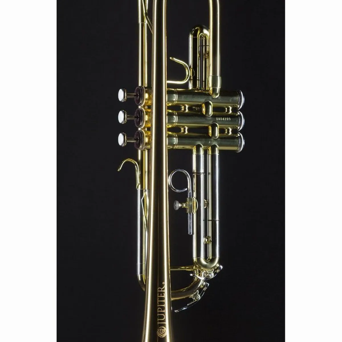 Jupiter JTR700 RQ Trompete, goldmessing, neusalber Außenzüge, inklusive Etui 5