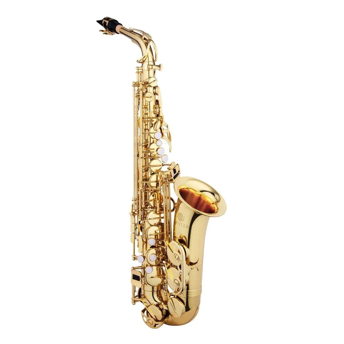 Jupiter JAS510Q Altsaxophon, warmen Klang, ergonomische Mechanik, inkl. Koffer