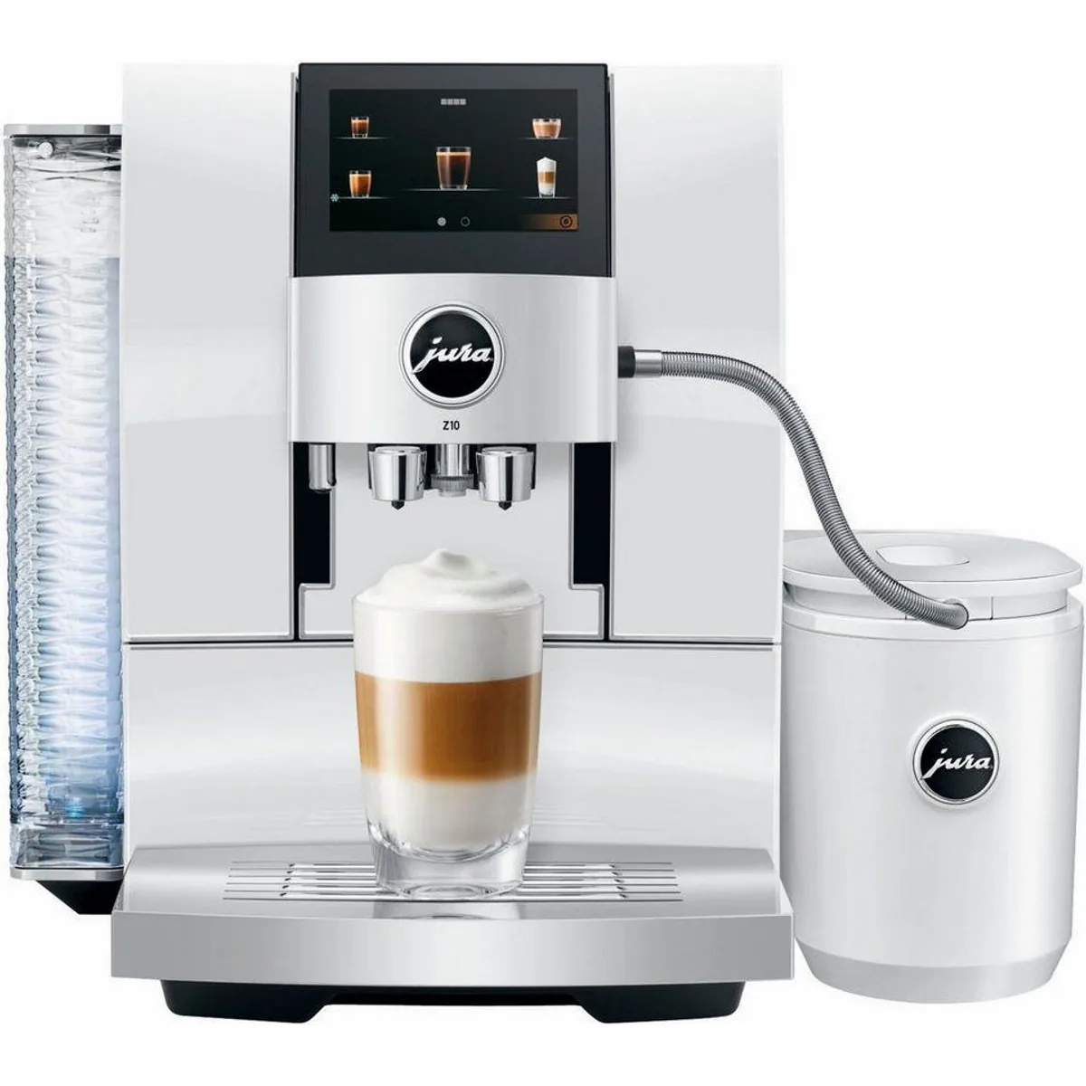 JURA Z10 Diamond White Kaffeevollautomat, 51 Spezialitäten, Cold Brew & Touchscreen