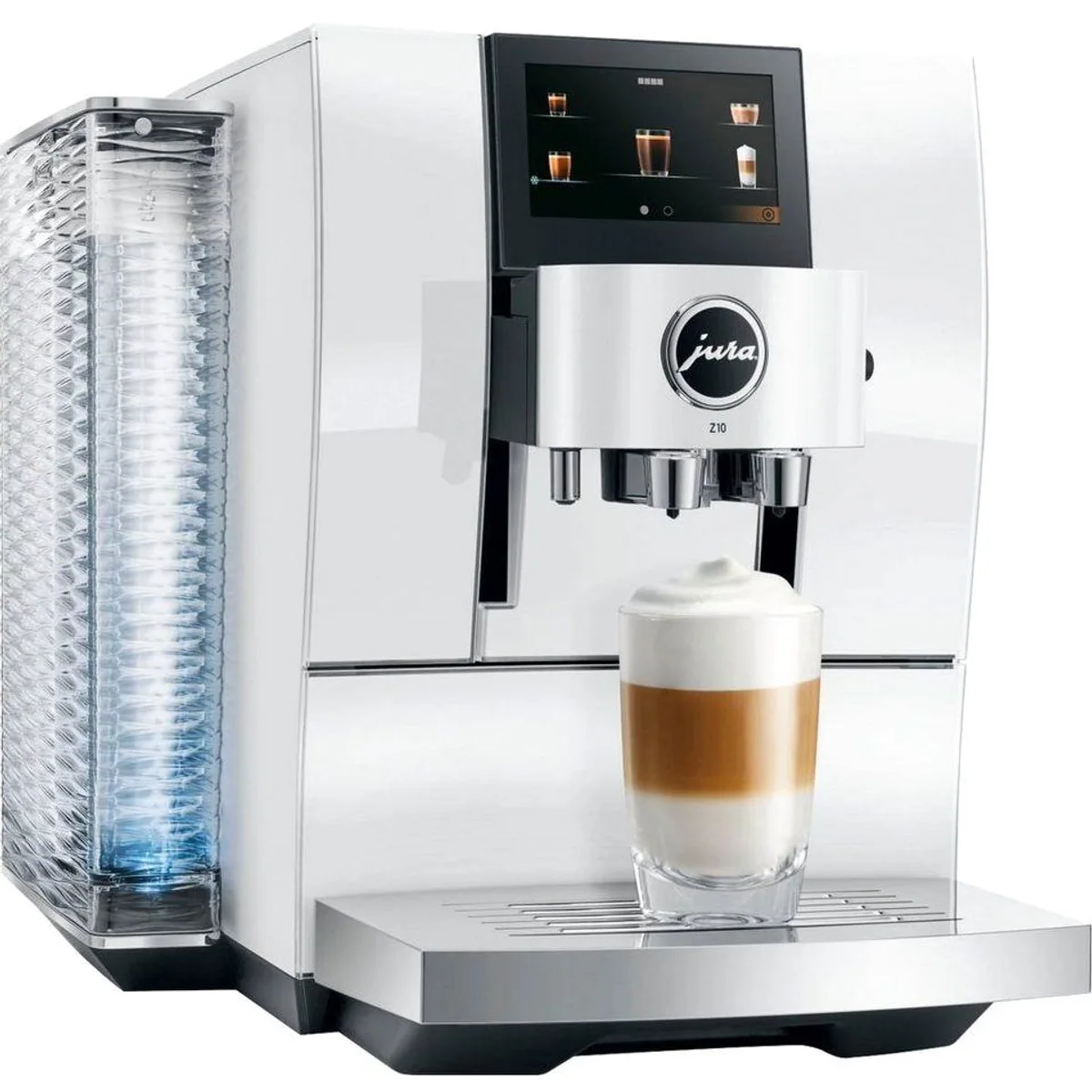JURA Z10 Diamond White Kaffeevollautomat, 51 Spezialitäten, Cold Brew & Touchscreen 4