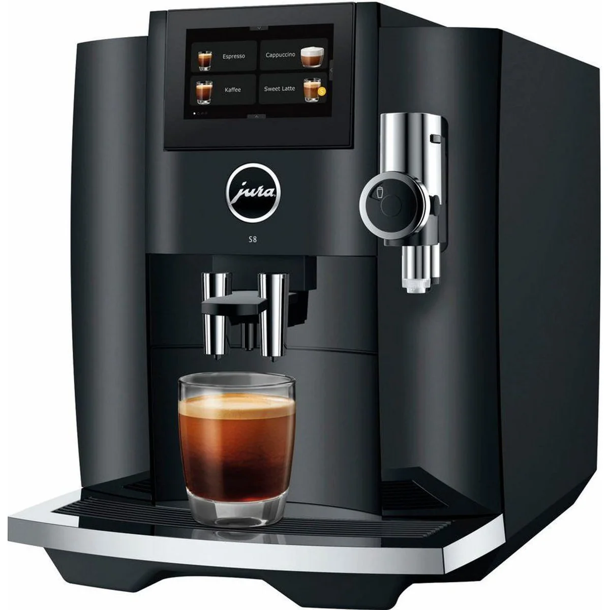 JURA S8 Kaffeevollautomat, 27 Spezialitäten, Touchscreen, elegantes Design