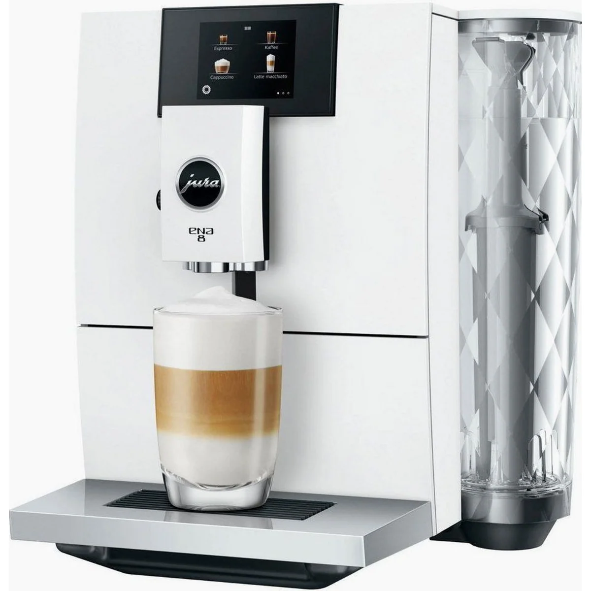 JURA ENA 8 Kaffeevollautomat, kompakt, präzise, edles Design
