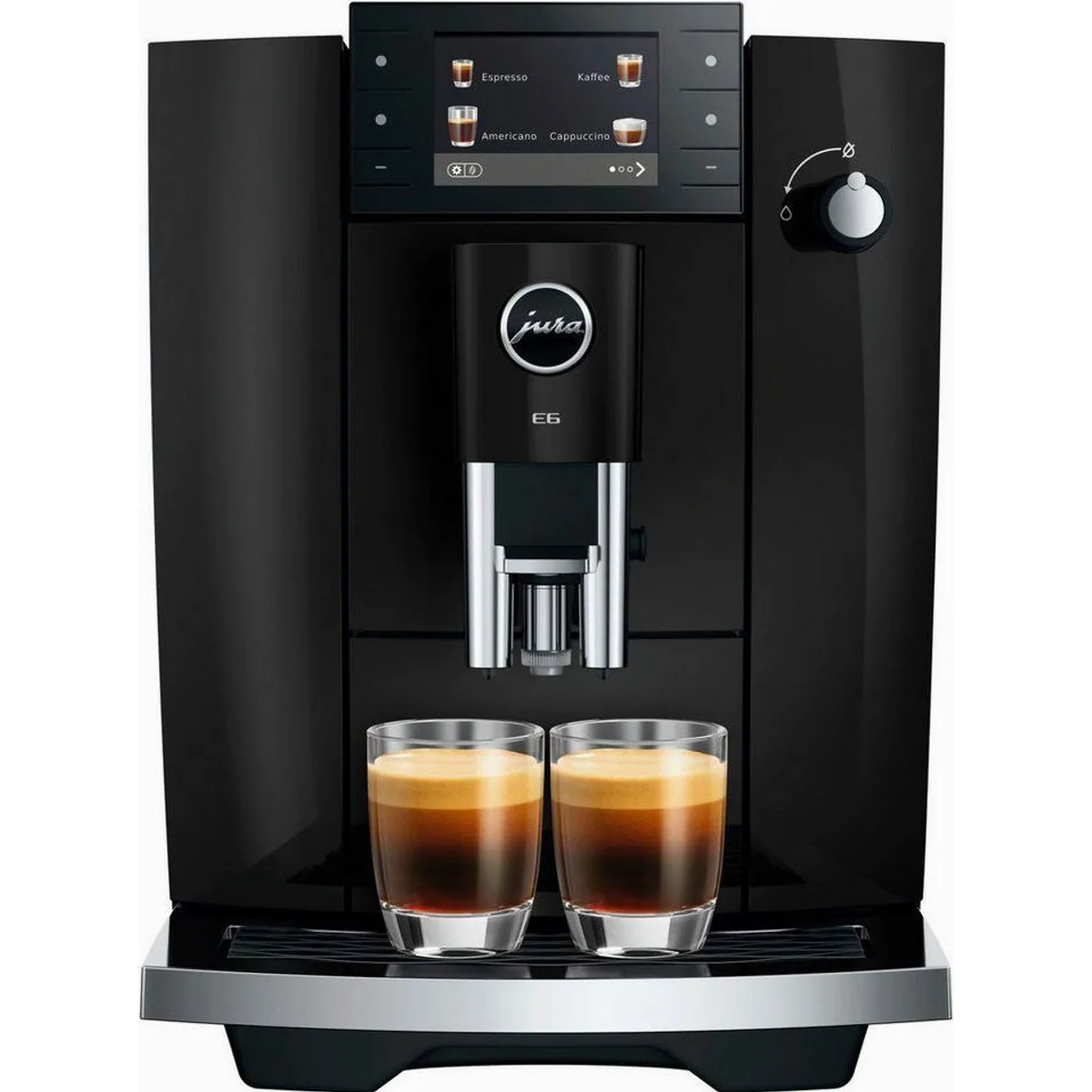 JURA E6 Kaffeevollautomat, 17 Kaffeespezialitäten, Hot&Light Brew, elegantes Design 2