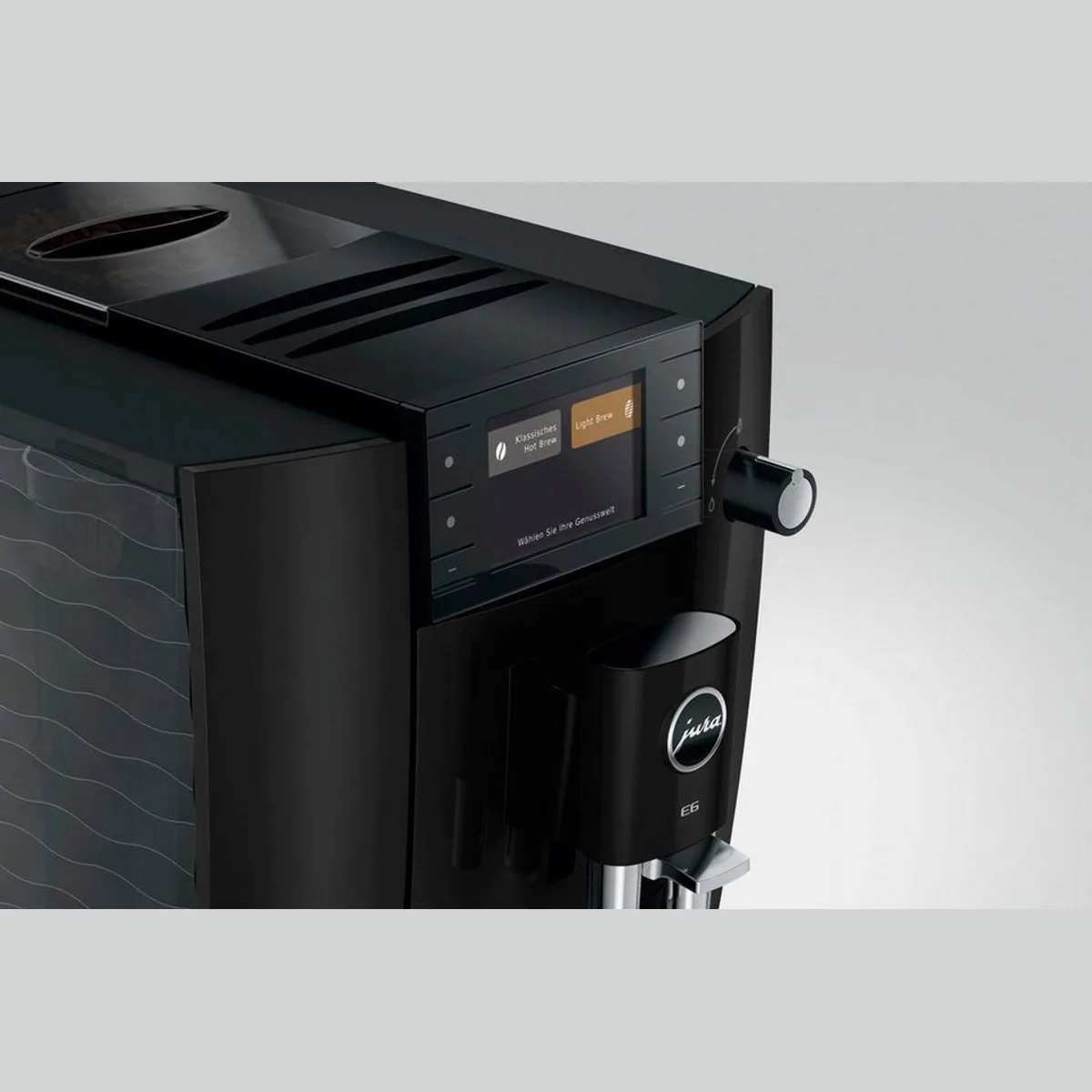 JURA E6 Kaffeevollautomat, 17 Kaffeespezialitäten, Hot&Light Brew, elegantes Design 4
