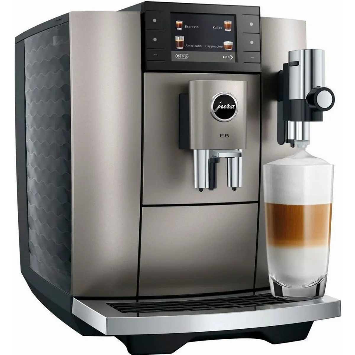 JURA E8 Kaffeevollautomat, 27 Spezialitäten, WiFi, Hot & Light Brew 3