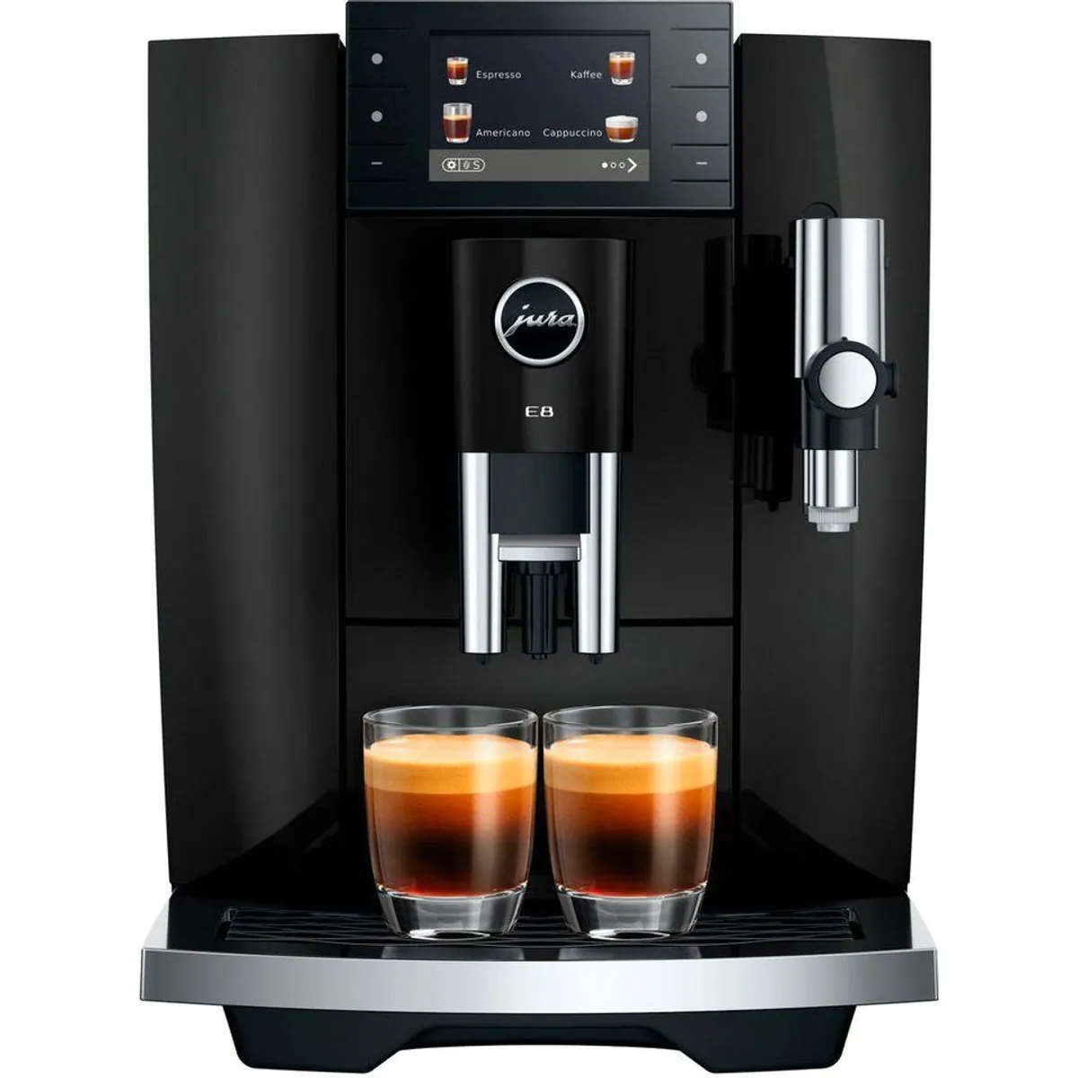JURA E8 Kaffeevollautomat, 27 Spezialitäten, WiFi, Hot & Light Brew 3