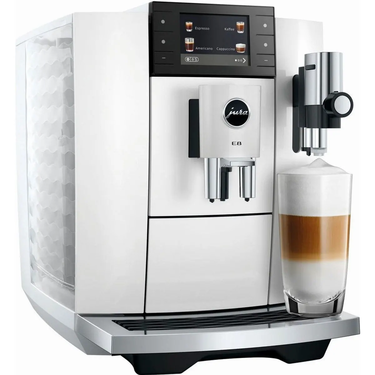 JURA E8 Kaffeevollautomat, 27 Spezialitäten, WiFi, Hot & Light Brew 3