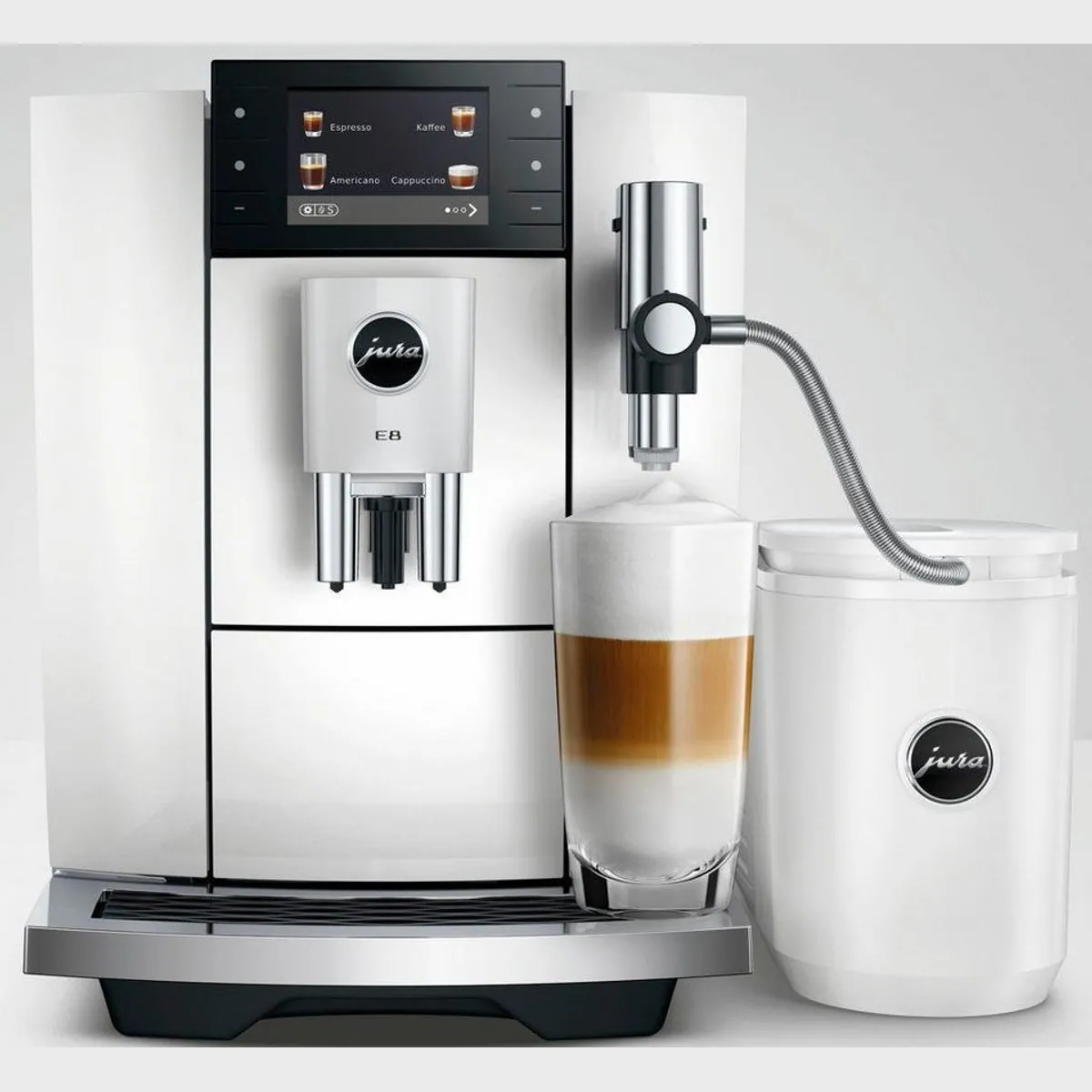 JURA E8 Kaffeevollautomat, 27 Spezialitäten, WiFi, Hot & Light Brew 5